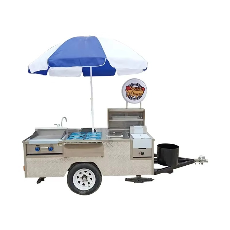 Fully Equipped Custom Stainles - Hot Dog Vending Cart 评论和价格