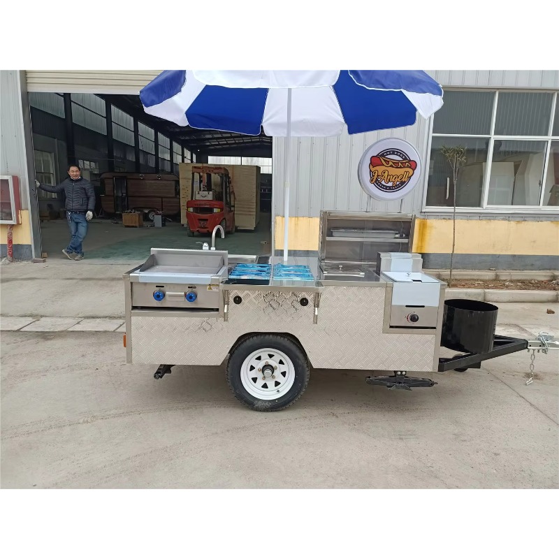 Fully Equipped Custom Stainles - Hot Dog Vending Cart 评论和价格