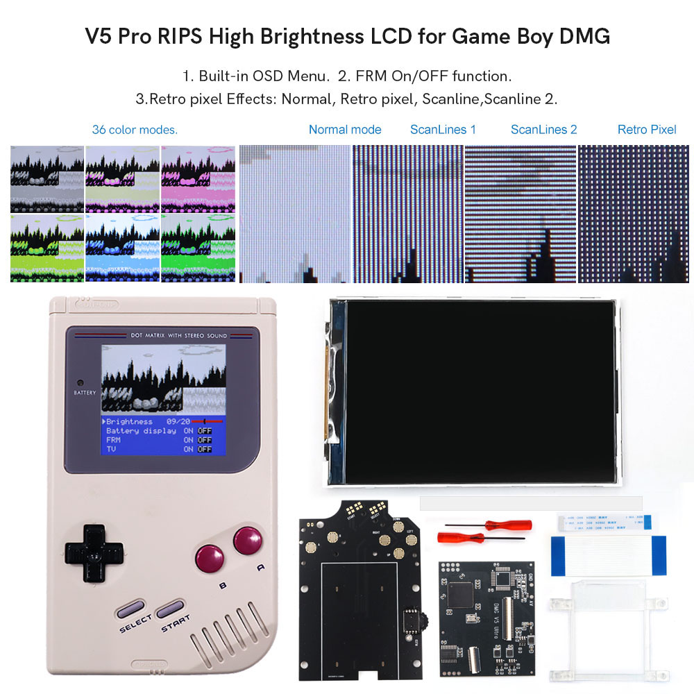 HISPEEDIDO For GB Dmg V5 Pro 3 - Lcd Screen Arcade 评论和价格