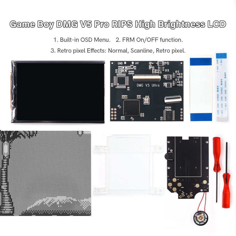 HISPEEDIDO For GB Dmg V5 Pro 3 - Lcd Screen Arcade 评论和价格